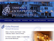 Tablet Screenshot of cichaprzystan.pl