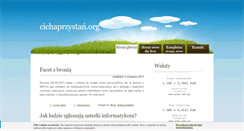 Desktop Screenshot of cichaprzystan.org